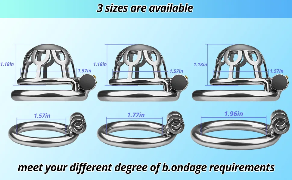 3 sizes are available,meet your different degree of b.ondage requirements