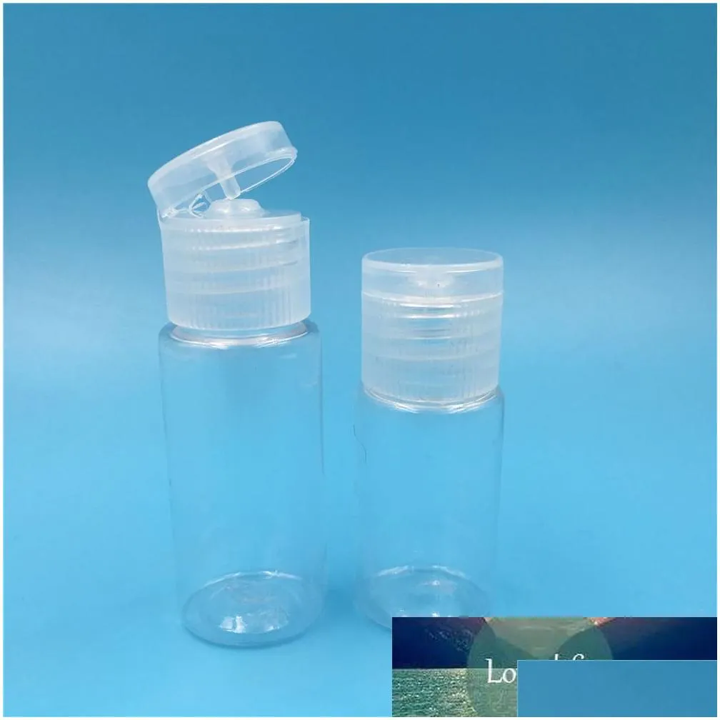 Packing Bottles Wholesale 50 Pcs 10 Ml Transparent Plastic Cap Water Mini Small Per Shampoo Sample Container Drop Delivery Office Scho Dhoin