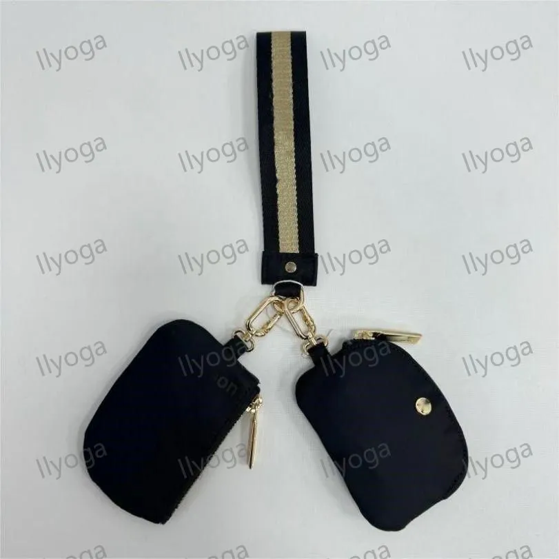 Yoga wristlet clutch bag keychain wallet yoga bag gym bag mini Designer purse with detachable zipper wrap around wrist guard wallet portable coin bag pink pocket