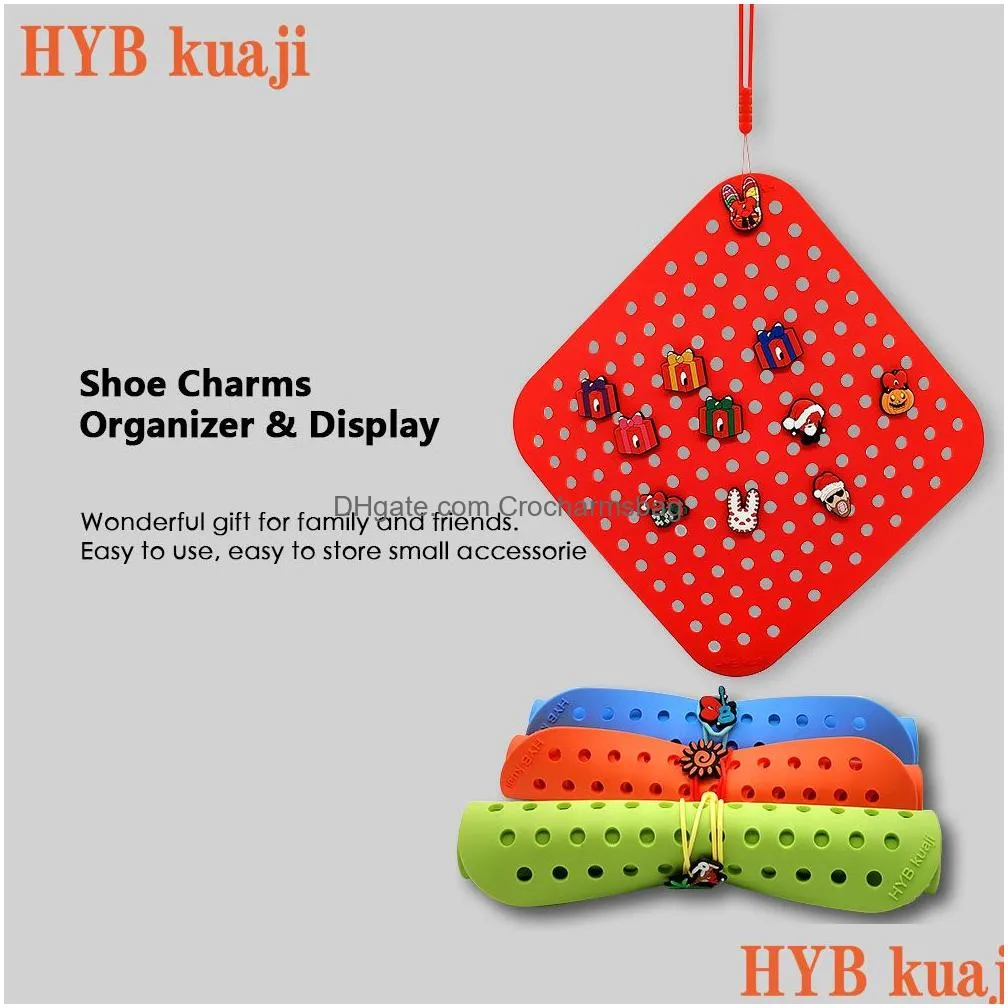 Shoe Parts & Accessories Hybkuaji Custom 100Pcs  Charms Wholesale Shoes Decorations Pvc Buckles For Hyb136-33-48 Drop De Dh2Wy