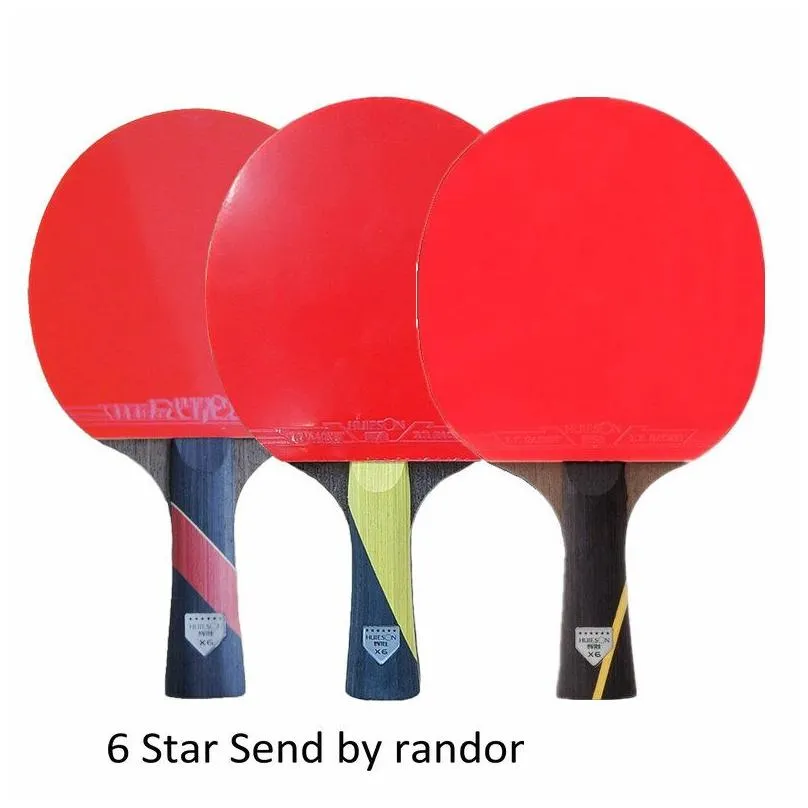 Table Tennis Raquets Huieson 56 Star 2Pcs Upgraded Carbon Racket Set Super Powerf Pong Bat For Adt Club Training 220914 Drop Deliver Dhmia