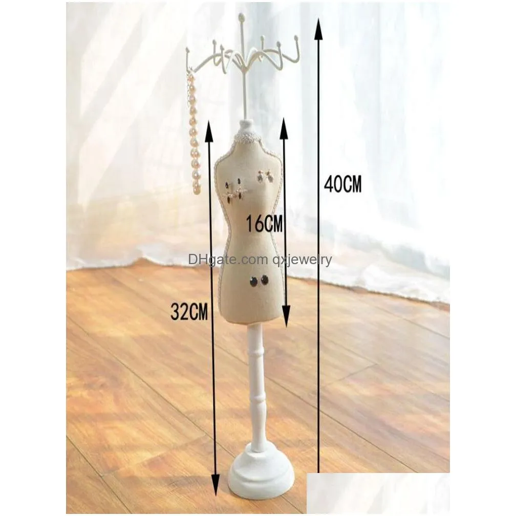 Mannequin High-Quality White Home Furnishing Female Body Display Clothing Teaching Model Foam Jewelry Rack Can Pins.D386 Drop Delivery Dhor6