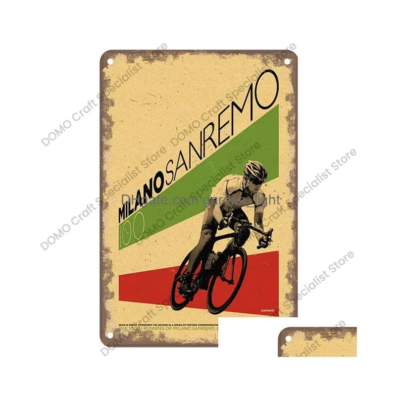 vintage cartoon bicycle poster metal painting signs plaque retro bike cyclocross metal plate cartoon arts crafts beach tin sign garage house wall decor