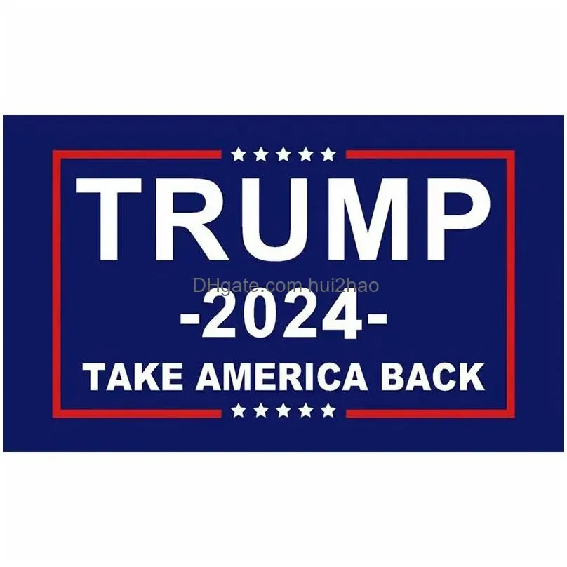 trump 2024 flag u.s. general election banner 2 copper grommets take america back flags polyester outdoor indoor decoration 90x150cm/59x35inch