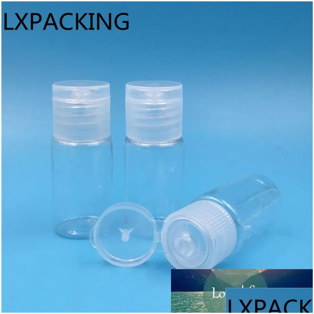 Packing Bottles Wholesale 50 Pcs 10 Ml Transparent Plastic Cap Water Mini Small Per Shampoo Sample Container Drop Delivery Office Scho Dhoin