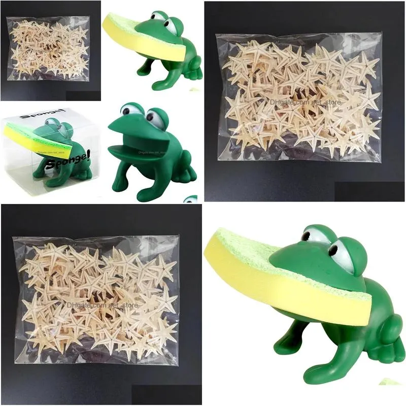 Novelty Items Animal Shape Kitchen Sponge Holder And Choice Of Frog Or Duck Drop Delivery Home Garden Decor Dhtmv
