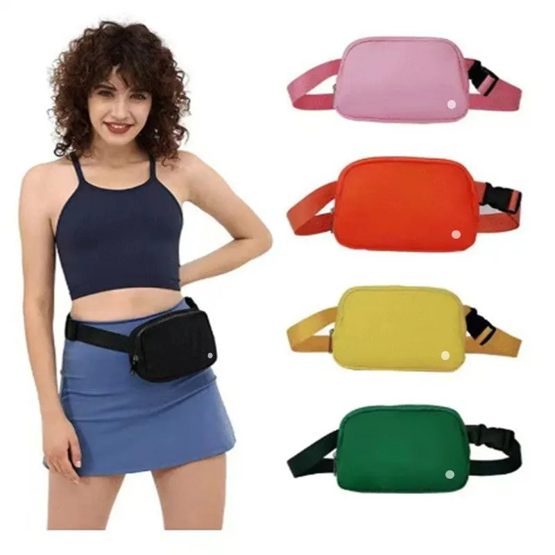 Yoga bag Yoga Waist pack Leisure Outdoor Sports Running Chest Bag Adjustable Shoulder Strap Cross body Bag Women`s Bag LL Yoga Outfit