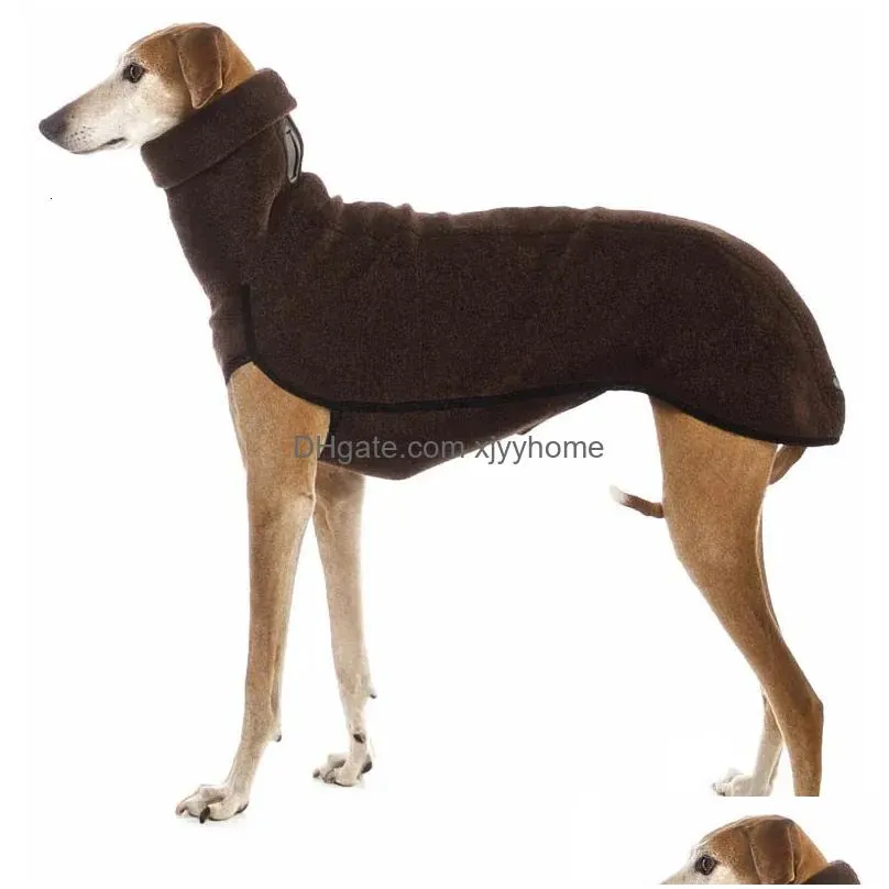 Dog Apparel High Collar Pet Clothes For Medium Large Dogs Winter Warm Big Coat Pharaoh Hound Great Dane Plovers Mascotas Supplies Dro Dhlbz