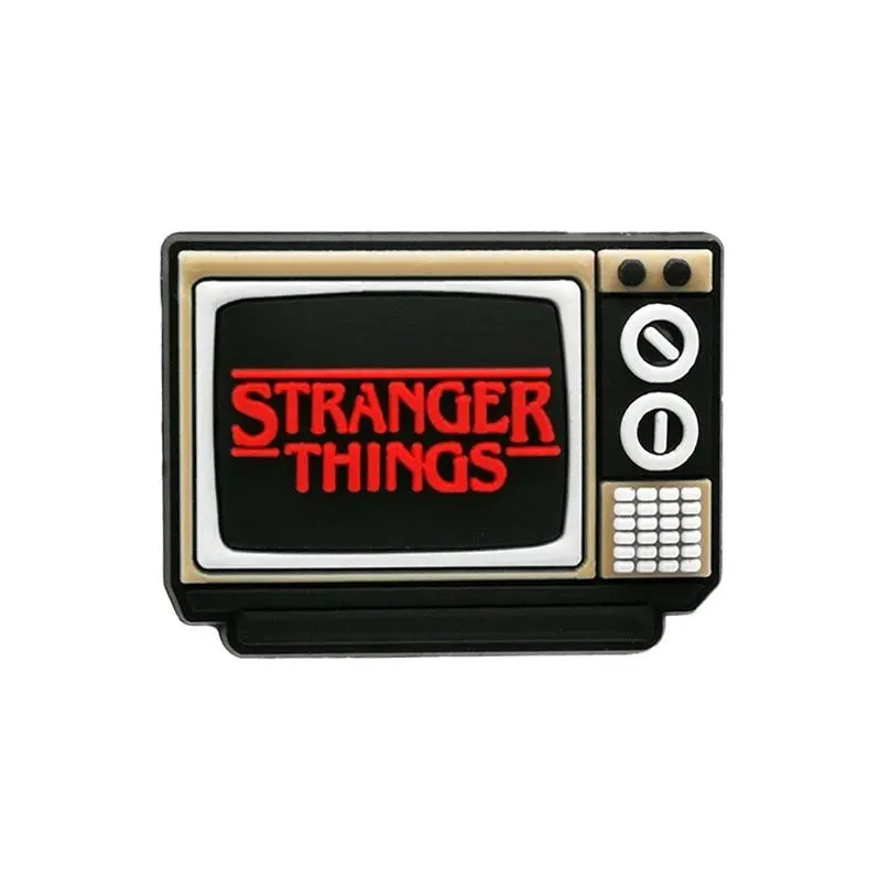 moq 20pcs stranger things custom silicone straw toppers cover charms buddies diy decorative 8mm straw party supplies gift