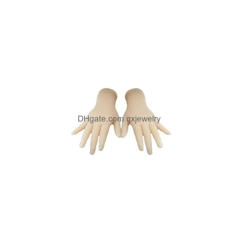 Mannequin 1358Cm Simation Child Hand Fl Glue Girl Real Life Inverted Control Doll Jewelry Packaging Display 2Pc Lot D074 Drop Delivery Dhqut