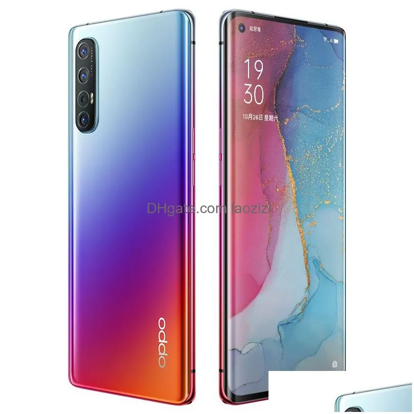 original  reno 3 pro 5g cell phone 8gb ram 128gb rom snapdragon 765g octa core 6.5 full screen 48mp nfc fingerprint id mobile