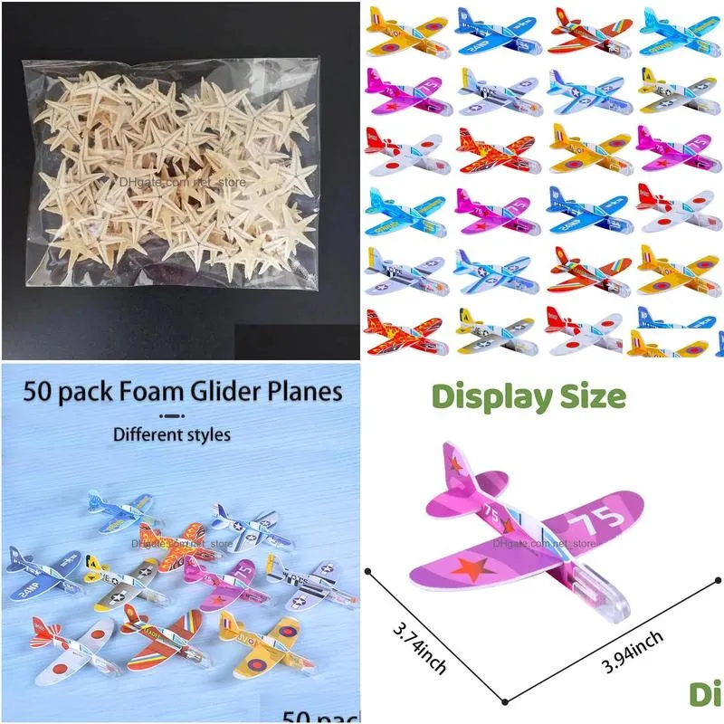 Novelty Items Foam Gliders Planes Toys For Kids Paper Airplane Drop Delivery Home Garden Decor Dhr8Z