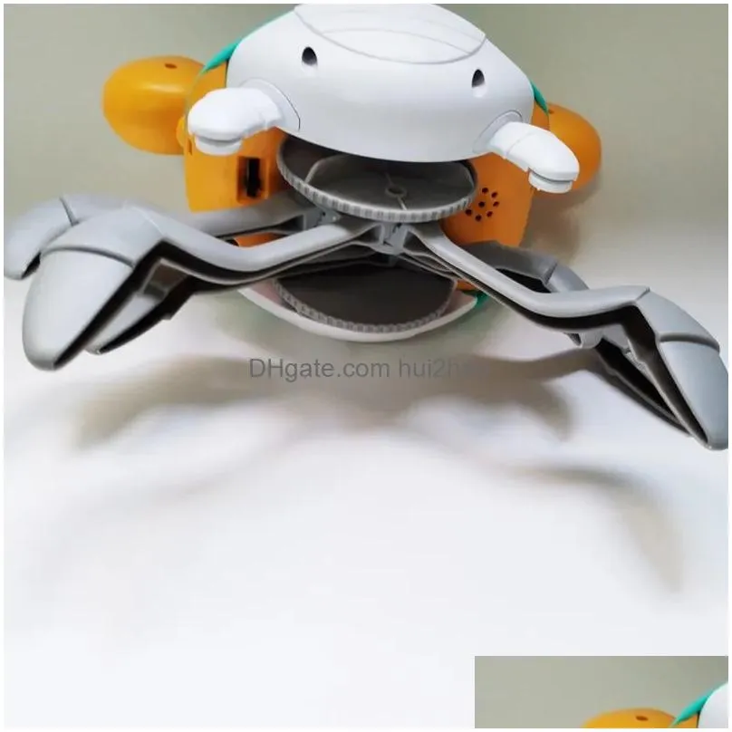 childrens electric toys can escape crab sound music glowing automatic induction climb crab wisdom gift toys