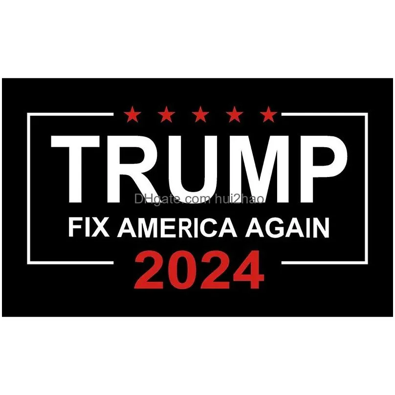 trump 2024 flag u.s. general election banner 2 copper grommets take america back flags polyester outdoor indoor decoration 90x150cm/59x35inch