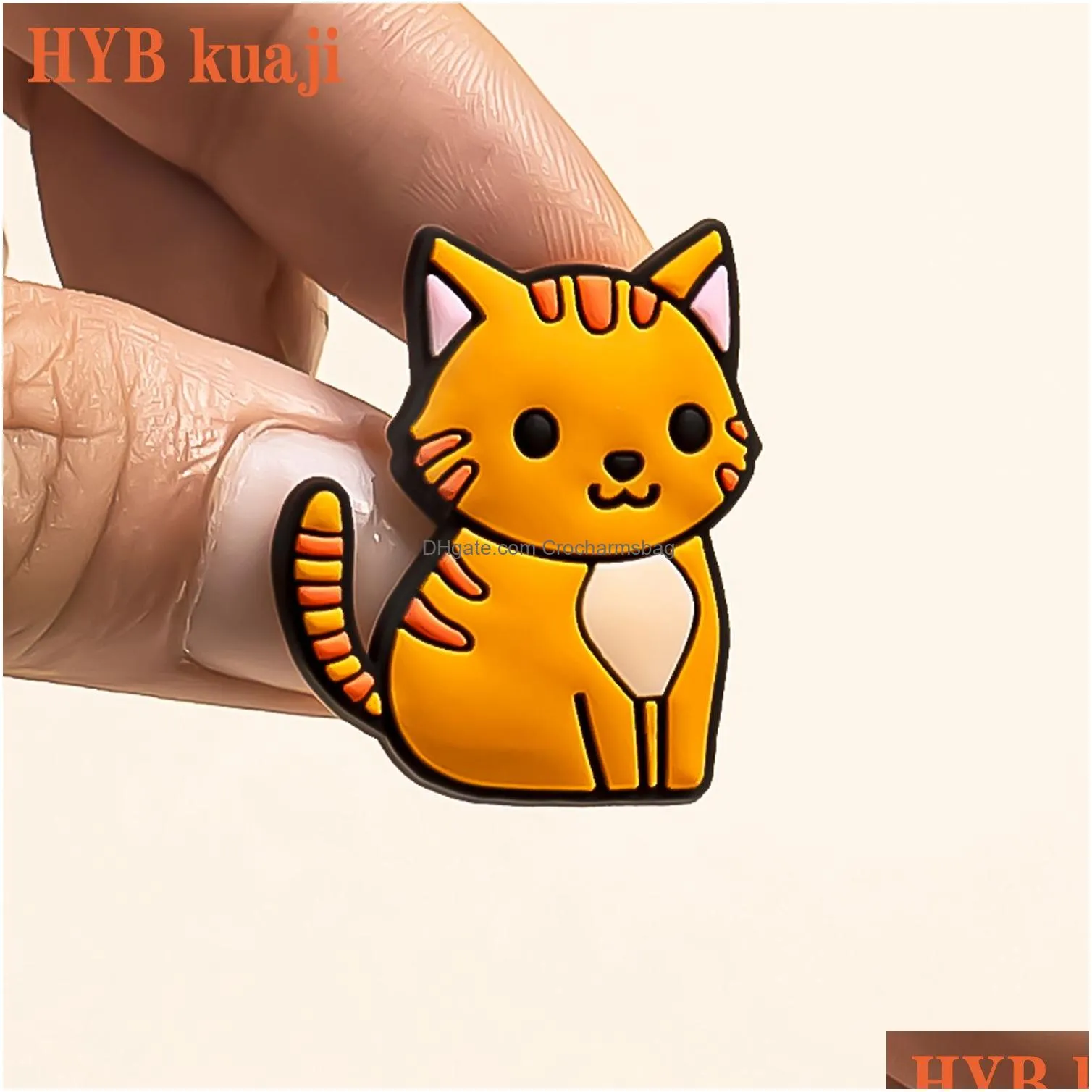 Shoe Parts & Accessories Hybkuaji Custom Cat Mom Paw Charms Wholesale Shoes Decorations Pvc Buckles For Drop Delivery Dhgfg