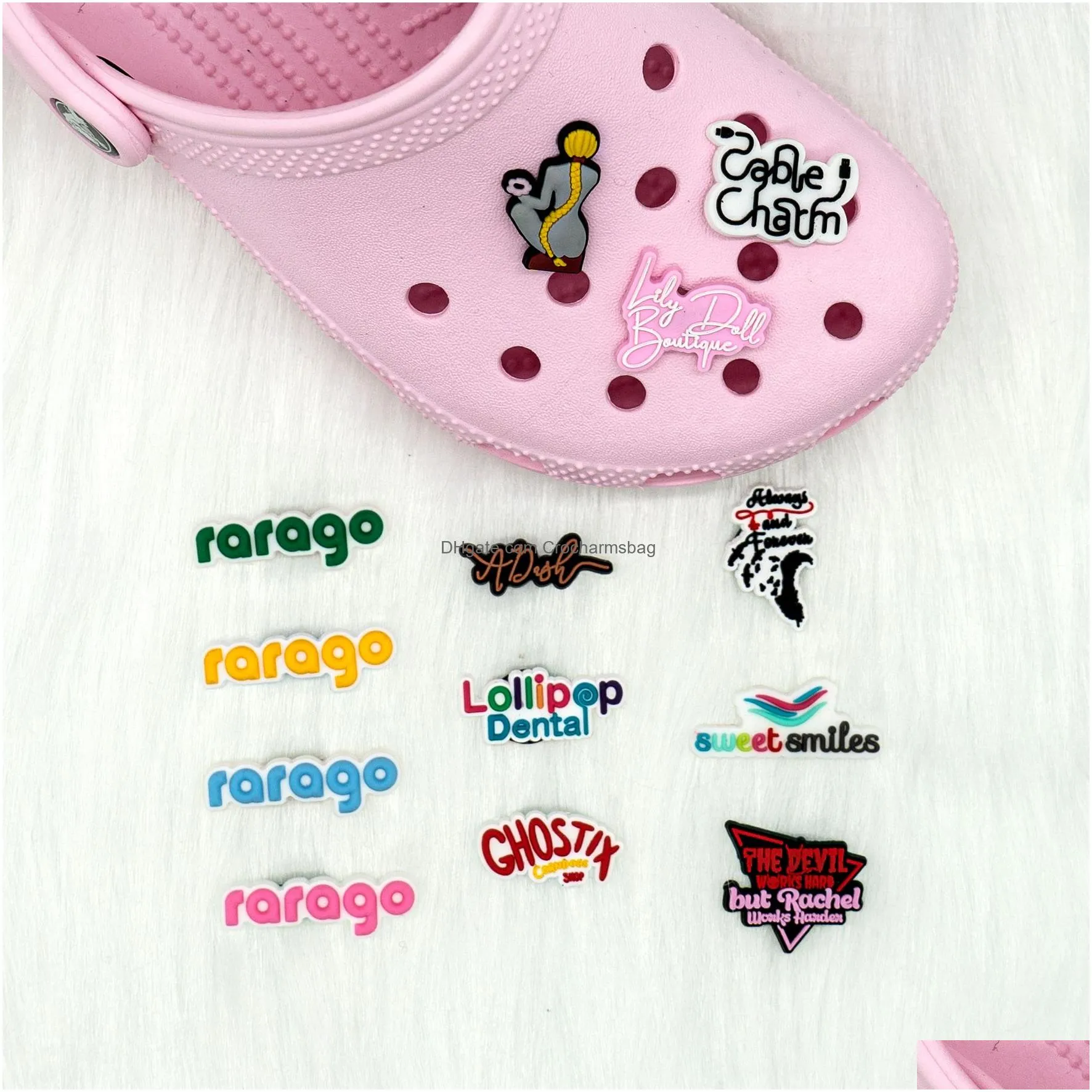 Shoe Parts & Accessories Hybkuaji Custom Charms Shoes Decorations Customized All Pvc Products Drop Delivery Dhwsk