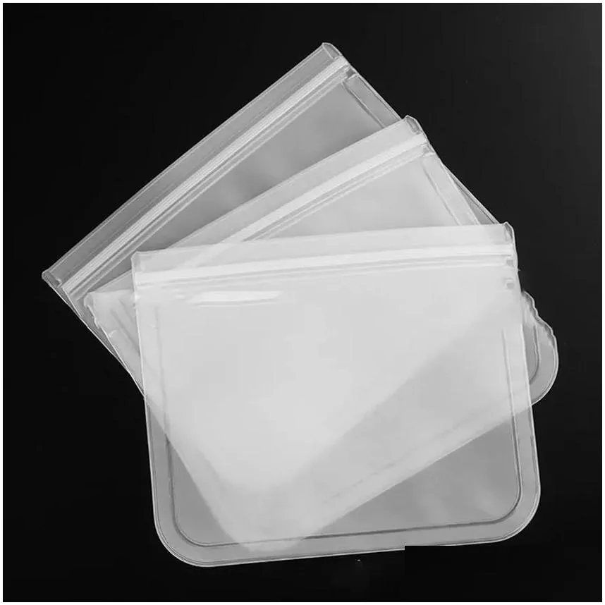 Food Savers & Storage Containers Classic Refrigerator Bag Reusable Vacuum Sile  Sealer Milk Fruit Meat Bags Organizer 100Pcs Drop Dhfox