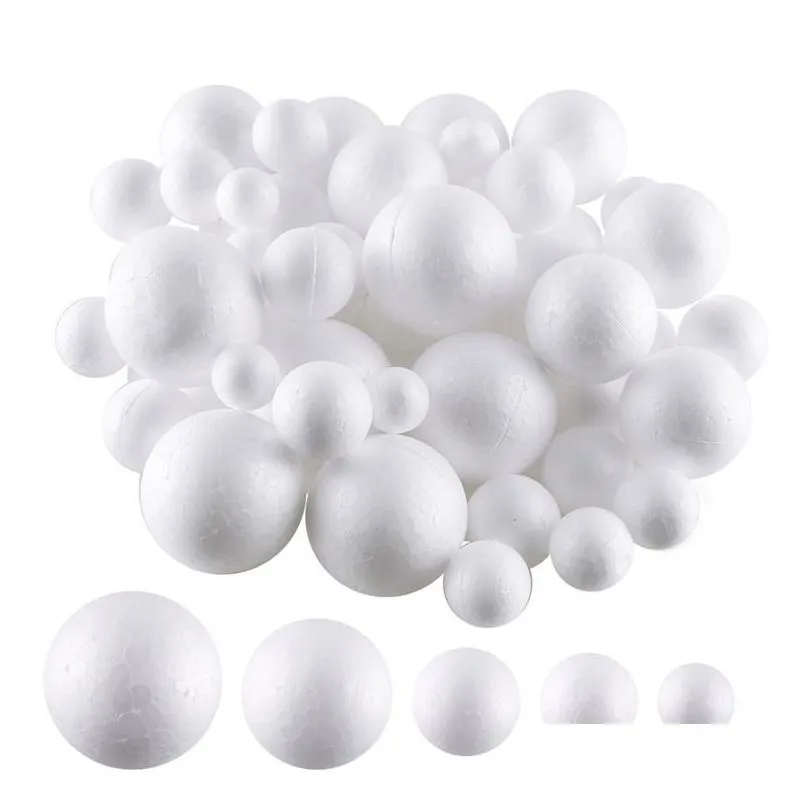 3CM 4CM 5CM White Modelling Polystyrene Styrofoam Foam Ball Decoration Supplies Decorative balls Filler Mini Beads
