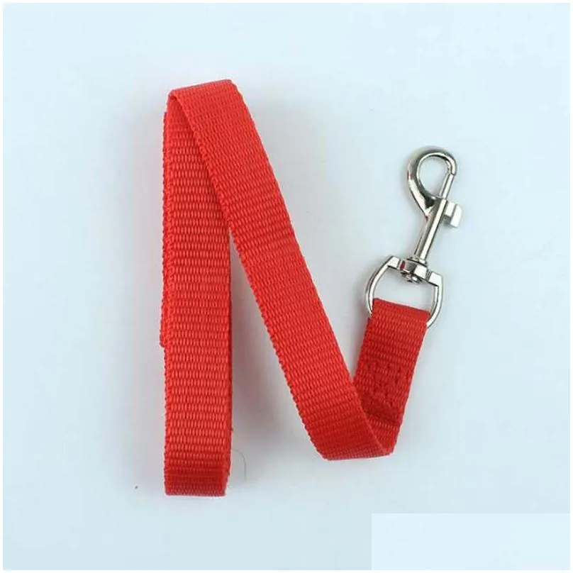 Pets Use Dog Leashes Strong Nylon Leads Rope Candy Color Cute Small Cats Leashes Collars Supplier