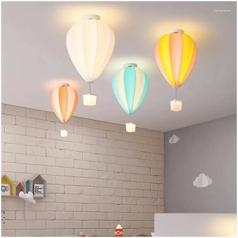 Ceiling Lights Colorful Balloon Light For Kids` Room Unique Modern Led Lamp In Girls/Children`S Baby Lighting 36W Dimmable