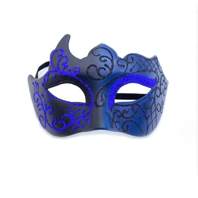 Party Masks Promotion Selling Mask With Gold Glitter Venetian Uni Sparkle Masquerade Mardi Gras Drop Delivery Home Garden Festive Sup