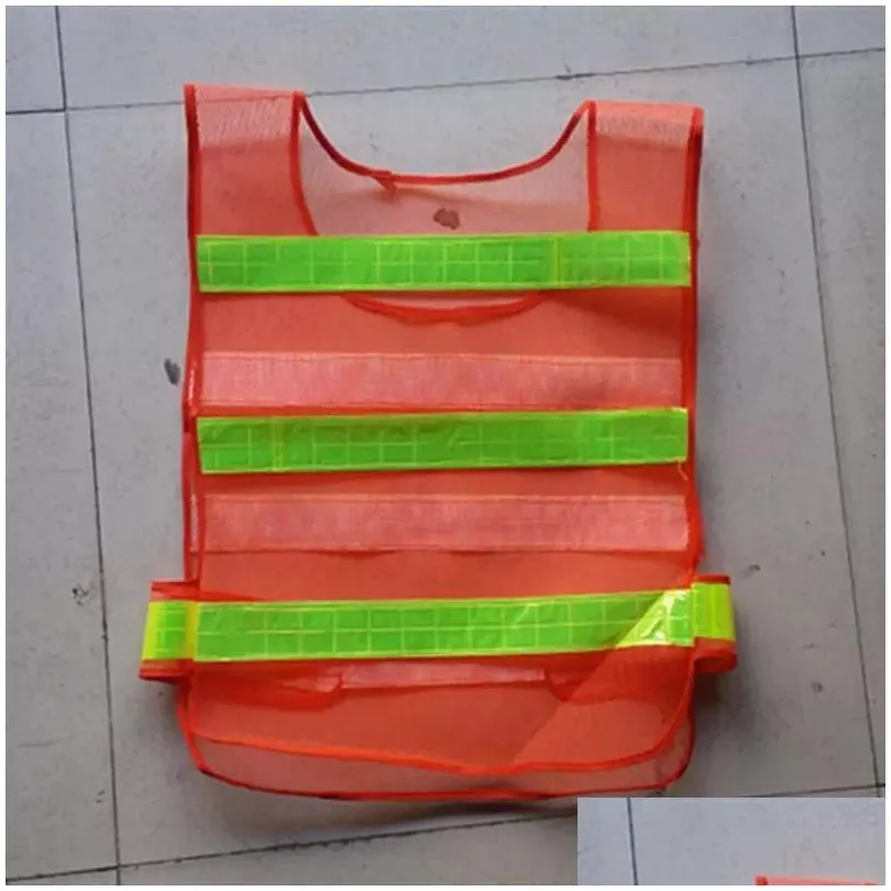 wholesale reflective safety vest clothing hollow grid vests high visibility warning safety working construction traffic
