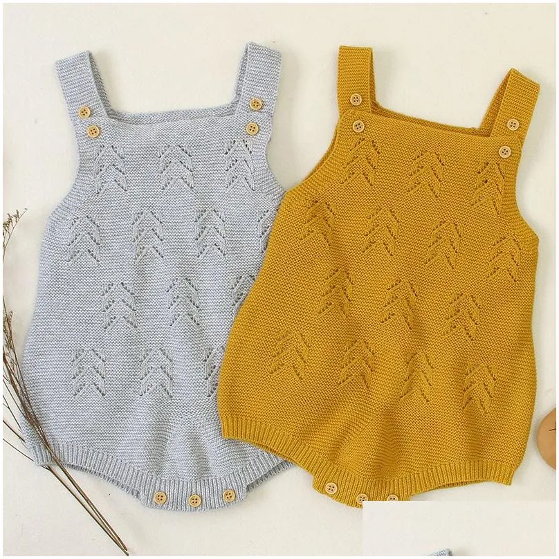rompers baby bodysuits autumn born boys girls body tops cotton knitted infant kids jumpsuits clothes 0-24 months toddler costumes