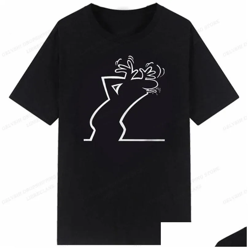 the Line Osvaldo Cavandoli T Shirt Fi Hip Hop La Linea T Shirt Casual Crew Neck Plus Size T Shirt Women D72Y#