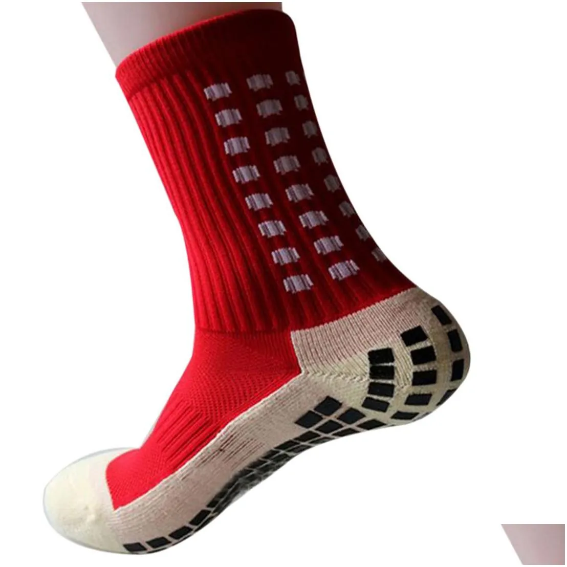 Men`s Soccer Socks Anti Slip Grip Pads for Football Basketball Sports Grip Socks