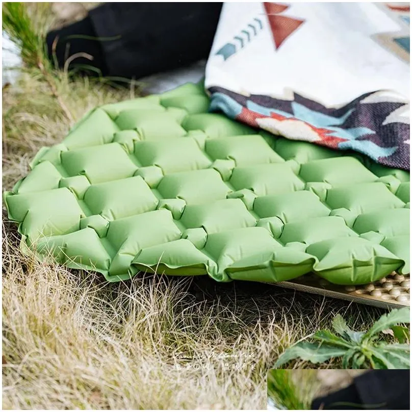 Mat Camping Air Mattress Sleeping Pad Ultralight Portable Moisture Proof Inflatable Perfect For Hiking Trekking Outdoor Use