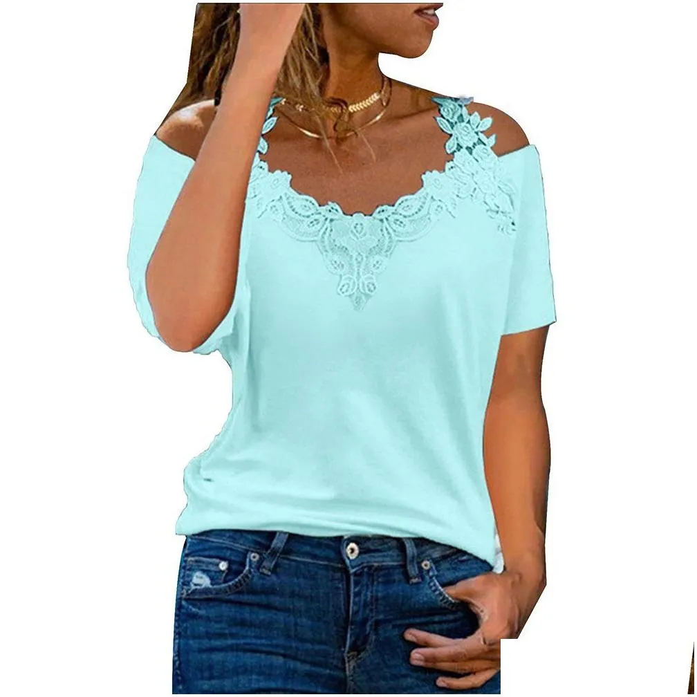 women`s Short Sleeve Tops Blouse Tee Plus Size L-5XL 2023 d6gF#