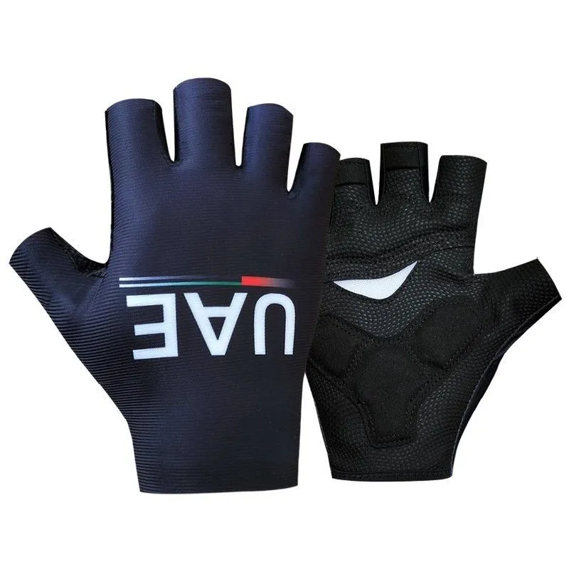 UAE Tour de  Cycling Half Finger Gloves Cycling Outdoor Anti slip Gloves Women and Mens Sports and Fitness 230925