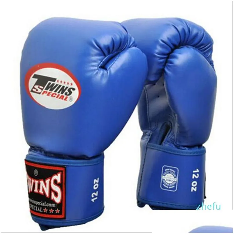 Protective Gear 10 12 14 Oz Boxing Gloves Pu Leather Muay Thai Guantes De Boxeo Fight Mma Sandbag Training Glove For Men Women Kids Dr Dhcrl