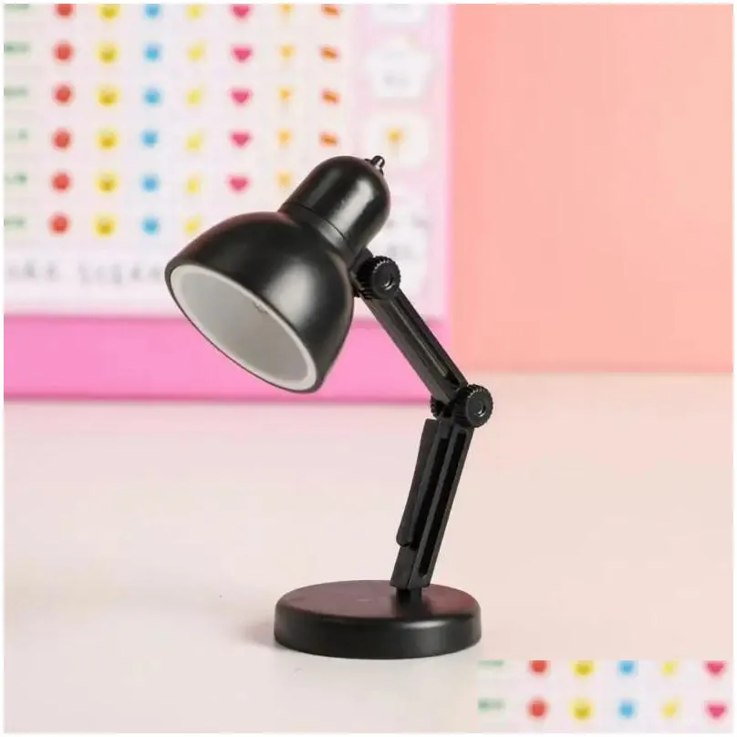 Table Lamps Mini Lamp Fold-able Night Reading Book Eye Protections Lights For Study Portable Magnetic