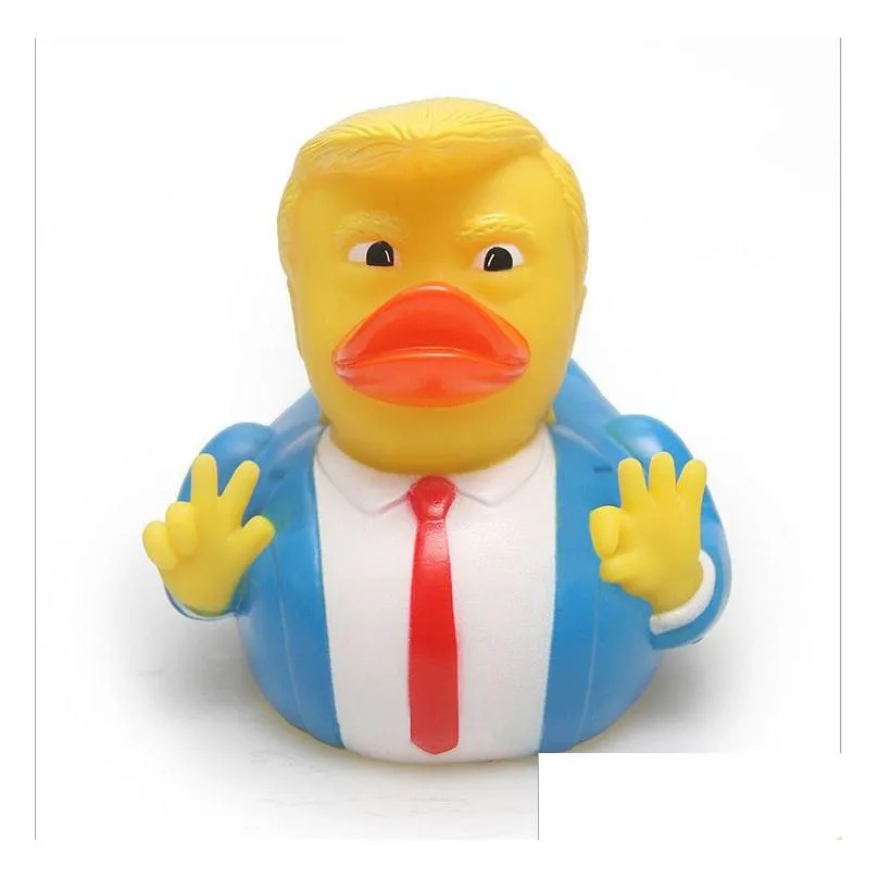 creative pvc trump ducks bath floating water toy party supplies funny toys gift