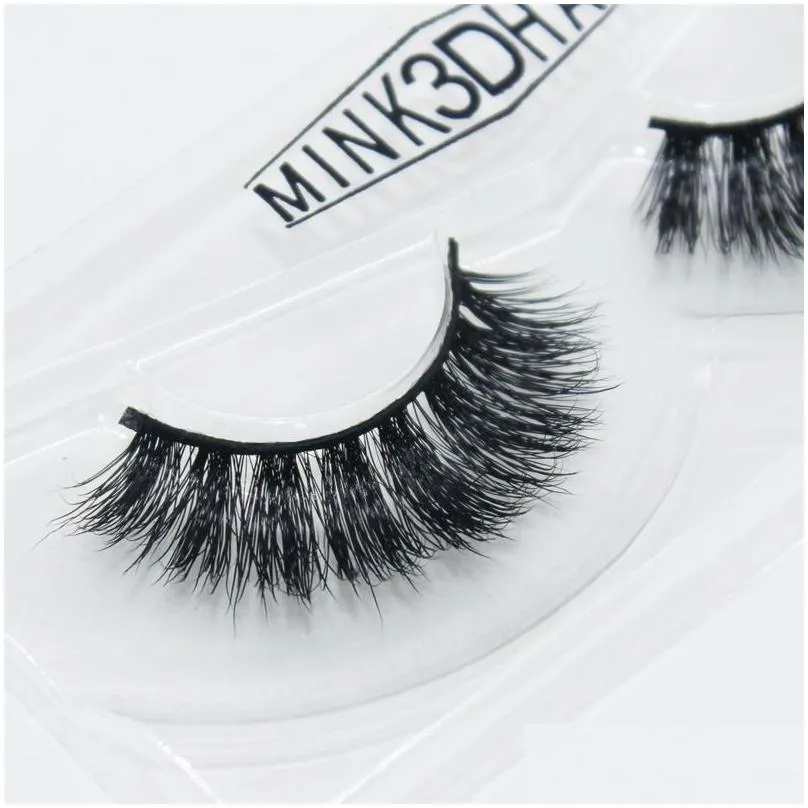 3D Mink False Eyelashes 13-15MM Crisscross Thick Long Handmade Fake Lashes Eyelash Extensions Eye Makeup Normal F Series