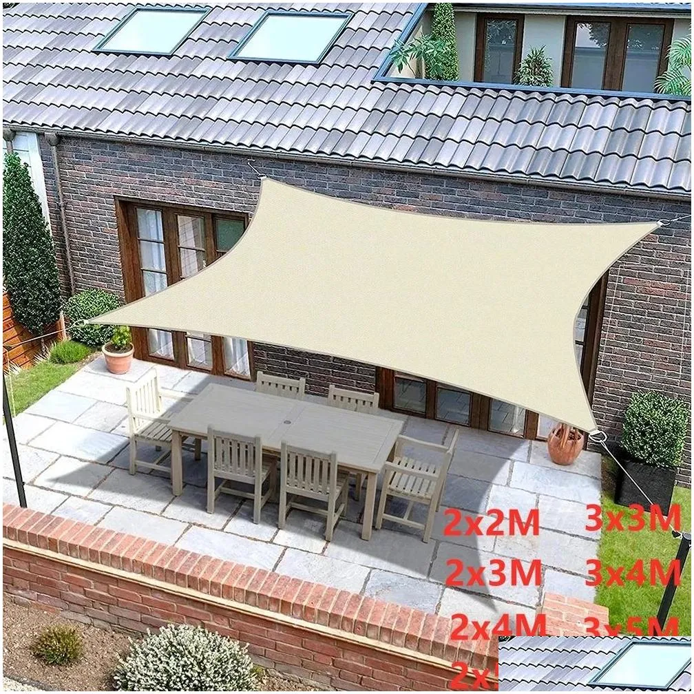 Shelters 420d Waterproof Awning Awning is Suitable for Outdoor Garden, Beach, Camping, Yard, Swimming Pool, Awning, Tent, Sunshade4x5m