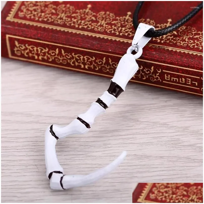 Pendant Necklaces MS JEWELS Game Dota 2 Pudge Dragonclaw Hook Necklace Metal Cosplay Jewelry Gift Accessories