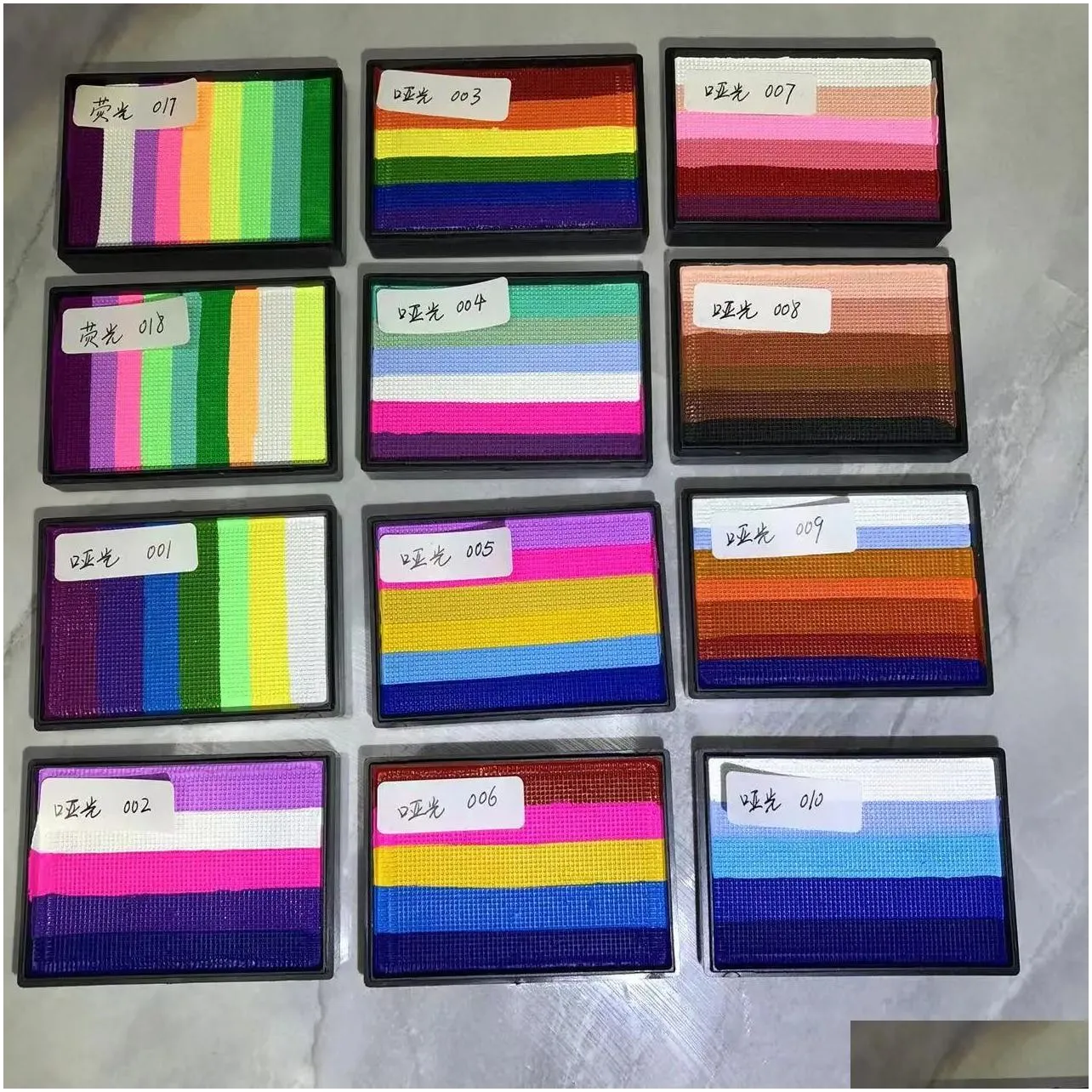 Body Paint 50g Neon Wet Eyeliner Water Based Face Rainbow Split Colors 231208
