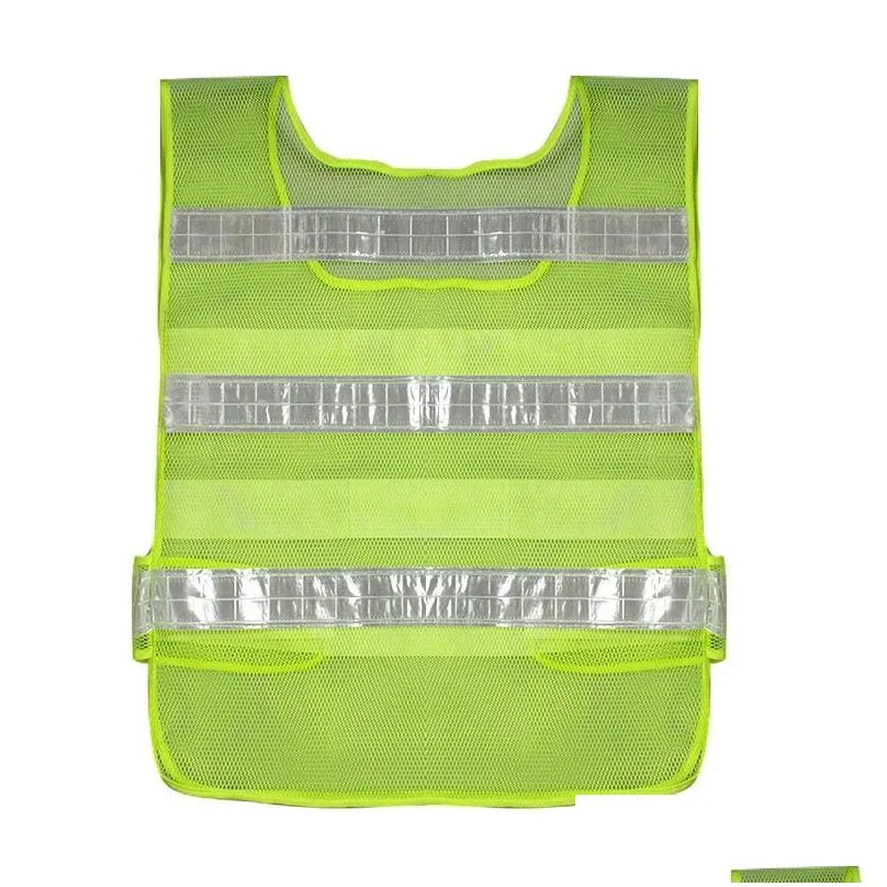 wholesale reflective safety vest clothing hollow grid vests high visibility warning safety working construction traffic