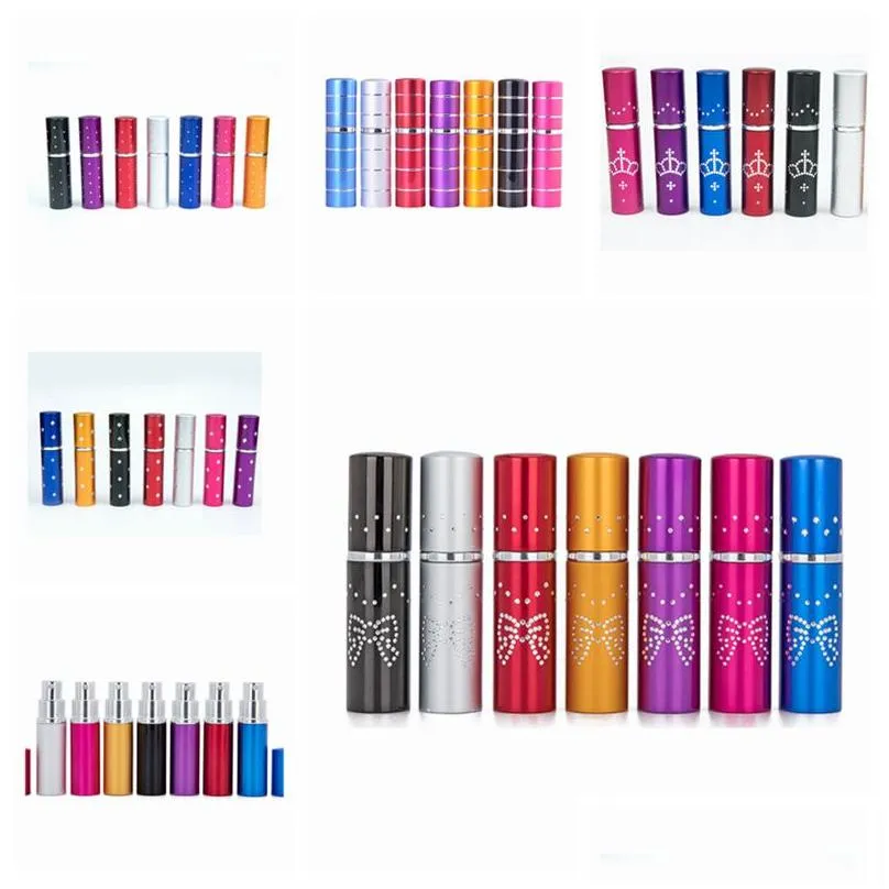 5ml mini refillable perfume atomizer party favor colorful spray bottle empty perfume bottles makeup containers for traveler