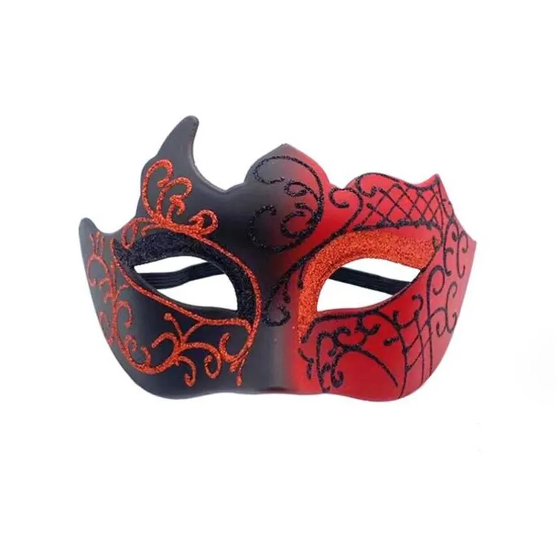 Party Masks Promotion Selling Mask With Gold Glitter Venetian Uni Sparkle Masquerade Mardi Gras Drop Delivery Home Garden Festive Sup