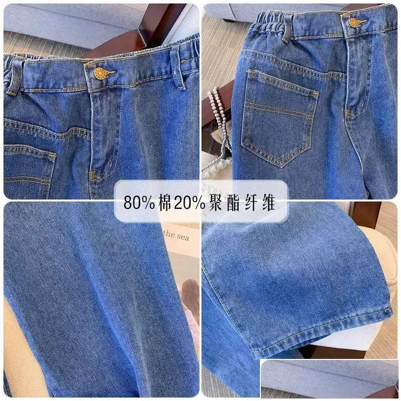 new 2023 Autumn Winter Plus Size Jeans For Women Large Loose Cott Blue Lg Jeans Pants 3XL 4XL 5XL 6XL 7XL q2C4#