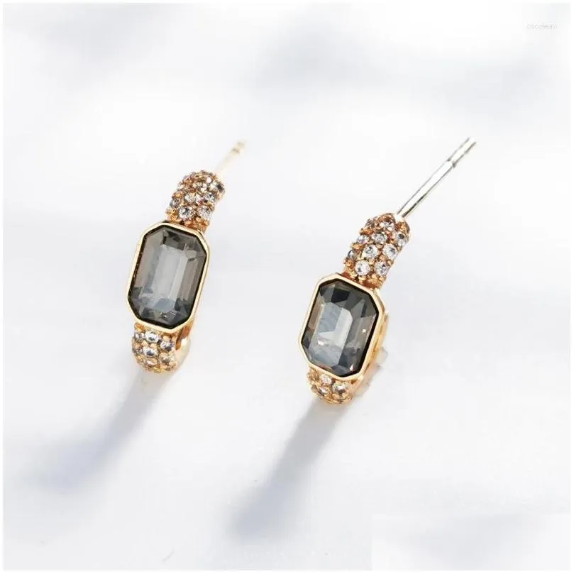 Stud Earrings Tiny Made With Austrian Crystal For Girls Daily Jewelry Accessories Korean Style Women Piecing Earings Bijoux Gift