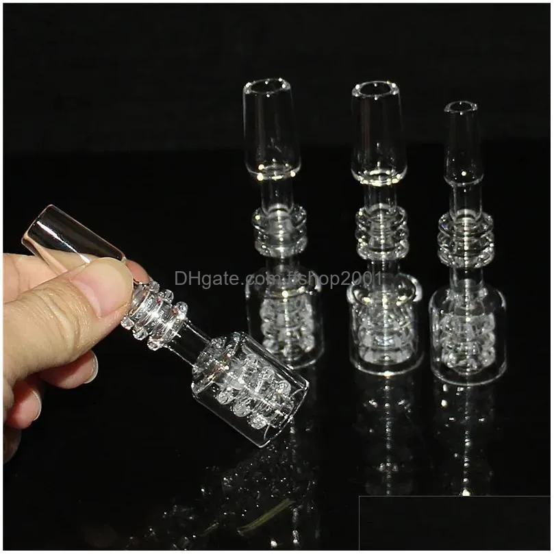 Smoking Pipes Hookahs 10Mm 14Mm Male Diamond Knot Quartz Nail For Nectar Dab St Tube Drip Tips Glass Oil Burner Pipe Ash Catchers Dr Dhz5T