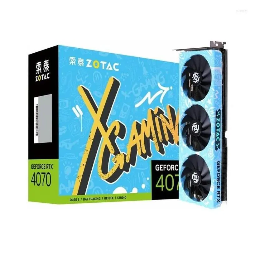 Graphics Cards Zotac Rtx 4070 12Gb X-Gaming 12G Video Rtx4070 Gpu Graphic Card Drop Delivery Computers Networking Computer Components