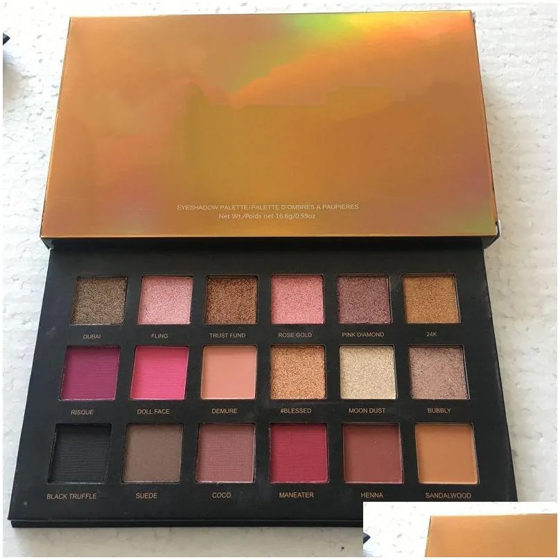 Eye Shadow Rose Gold Makeup Palette Cosmetics Pemastered Eyeshadow Kit For Girl Teens 18 Color Highest Quality Drop Delivery Health Be Dhiaz