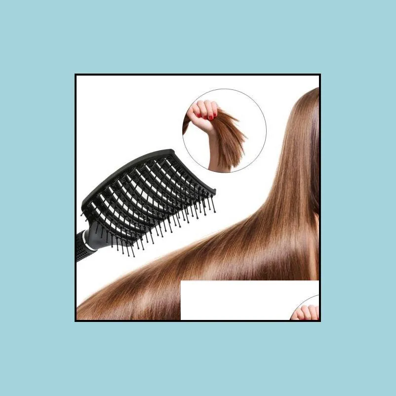 professional combs nylon  hair brush round detangle hair brush hairdresser comb wet curly detangle hairbrush