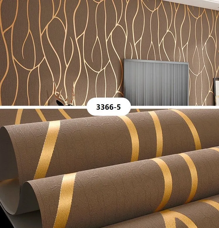 Classic stripe 3d Foam Wallpaper Luxury Embossed flock Wall Paper Roll Bedroom modern Wallpapers