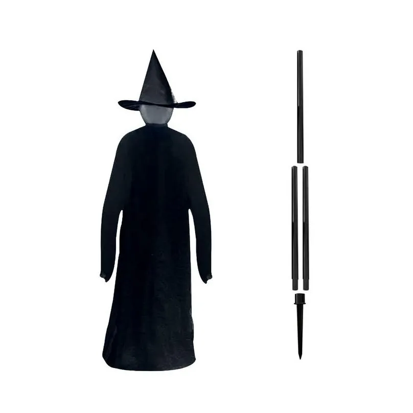 Party Decoration Lightup Witches With Stakes Halloween Decorations Outdoor Holding Hands Screaming Sound Activated Sensor Decor 2209 Dhe1O